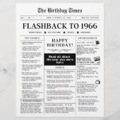 1966生まれ年のモック新聞 (正面)