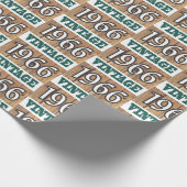 1966生まれ年のラップ紙 ラッピングペーパー (角)