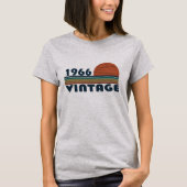 1966生まれ年のヴィンテージ誕生日 Tシャツ (正面)