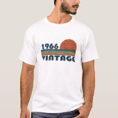 1966生まれ年のヴィンテージ誕生日 Tシャツ (正面)