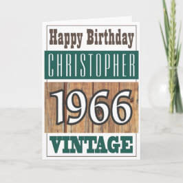 1966生まれ年挨拶状 カード