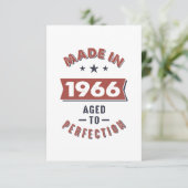 1966生まれ年誕生日 出欠カード (スタンド正面)