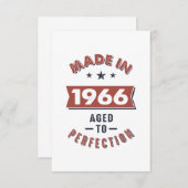 1966生まれ年誕生日 出欠カード (正面/裏面)