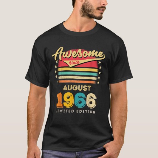 1966素晴らし年の威厳がある誕生日以来 Tシャツ (正面)