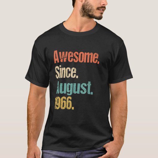 1966素晴らし年56威厳がある回誕生日ヴィンテージ Tシャツ (正面)
