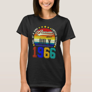 1966素晴らし年7月以来ヴィンテージ56誕生日 Tシャツ