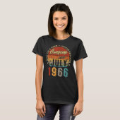 1966素晴らし年7月以来ヴィンテージ56誕生日 Tシャツ (正面フル)