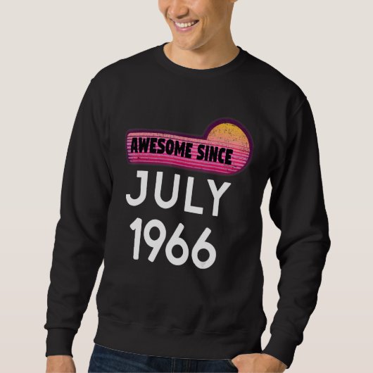 1966素晴らし年7月以来誕生日1966年7月ヴィンテージ スウェットシャツ (正面)