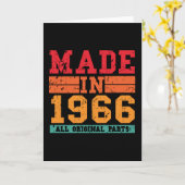 1966誕生日ヴィンテージことわざ カード (黄色い花)