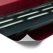 1966赤コルベットの刺し線 ポスター (角)