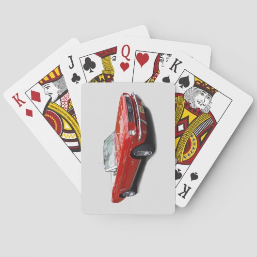 1966赤コンバーチブル遊カード トランプ (裏面)