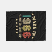 1966 60th Birthday,funny Retro 2026 Gift Him,dad,f フリースブランケット (正面(横))
