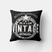 1966 60th Birthday Vintage Aged to perfection クッション (裏面)