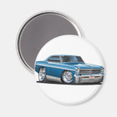 1966-67ノヴァティール(緑がかった色)車 マグネット (正面/裏面)