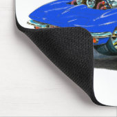 1966-67年のコルベットの青車 マウスパッド (コーナー)