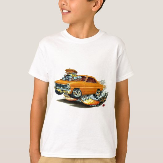 1966-67年の新星のオレンジ車 Tシャツ (正面)