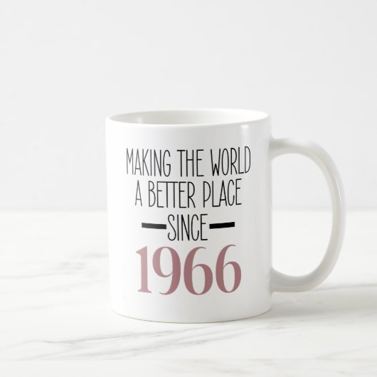 1966 Birthday 60 60th Years Old Gifts Women Mom コーヒーマグカップ (右)