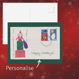 1966 Christmas First Day Cover | Antique Holiday ポストカード