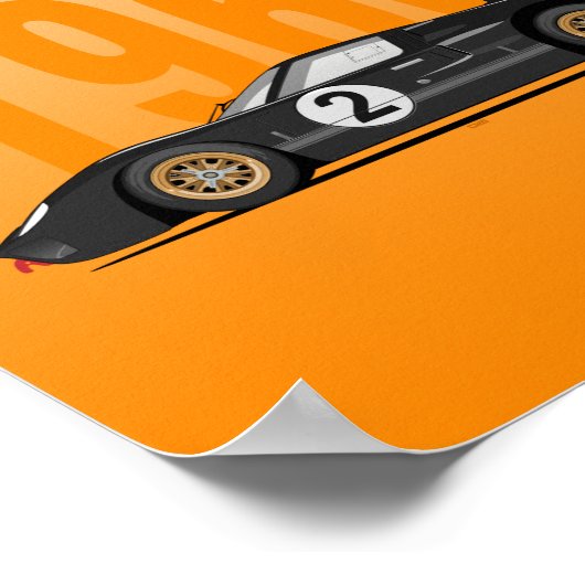 1966 GT40 MK2受賞者 ポスター (角)