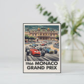 1966 Monaco Grand Prix Vintage ポストカード (スタンド正面)