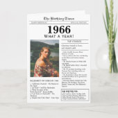 1966 Newspaper Birthday card カード (正面)