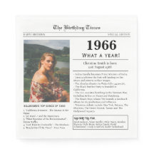 1966 Newspaper Birthday card
