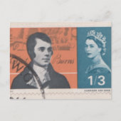 1966 Robert Burns Postage Stamp | Antique Literary ポストカード (正面)