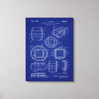 1966 Whiskey Container Art キャンバスプリント