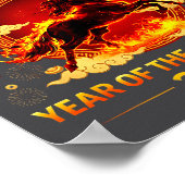 1966 Year Of The Fire Horse 60th Birthday Chinese ポスター (角)