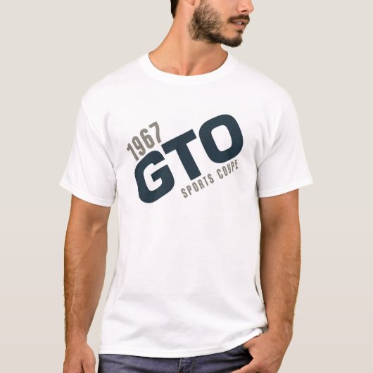 1967のGTOのスポーツのクーペ-船員のターコイズ Tシャツ (正面)