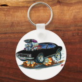 1967カマロSSブラックカー キーホルダー (正面)