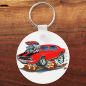 1967カマロSSレッドブラックカー キーホルダー (正面)