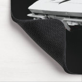 1967コルベットのスポーツカー：白仕上げ： マウスパッド (コーナー)