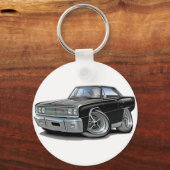 1967コロネットRTブラックカー キーホルダー (正面)