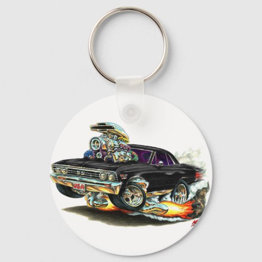 1967シェベルブラックカー キーホルダー (正面)