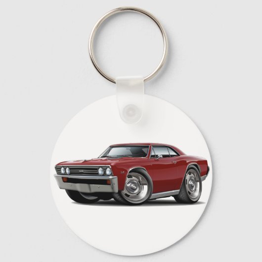 1967シェヴェルマルーン車 キーホルダー (正面)