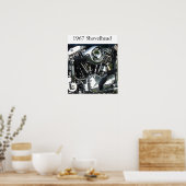 1967ショベルヘッドエンジンポスター ポスター (キッチン)