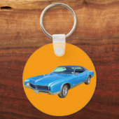1967ビュイックリビエラのマッスルカー キーホルダー (正面)