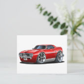 1967ファイアバード赤い車 ポストカード (スタンド正面)