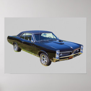 1967ポンティアックGTOマッスルカー ポスター