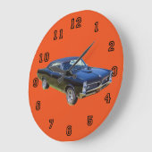 1967ポンティアックGTOマッスルカー ラージ壁時計 (傾斜)