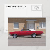 1967ポンティアックGTO ポストカード (正面/裏面)