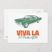 1967ポンティアックGTO ポストカード (正面/裏面)