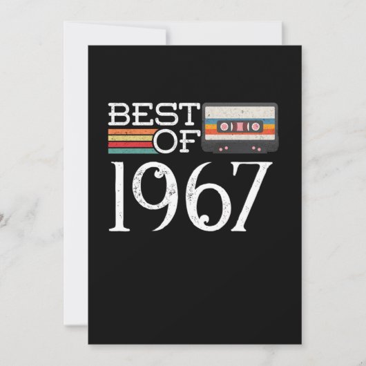 1967ヴィンテージ53誕生日アニバーサリーギフト 招待状 (正面)