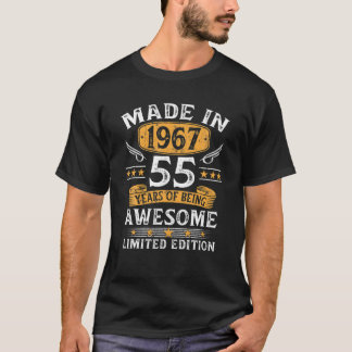 1967年に作られた55歳のギフト55誕生日ギフト Tシャツ