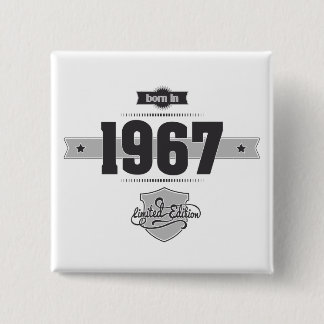 1967年に生まれて下さい(Dark&Lightgrey) 缶バッジ