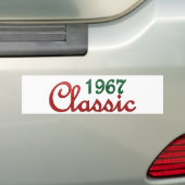 1967年のクラシック バンパーステッカー (車上)