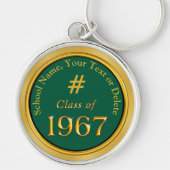 1967年のクラス懇親会ギフトあなたの色と文字 キーホルダー (正面)