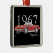 1967年のコルベットのアカエイのクリスマスのオーナメント メタルオーナメント (右)