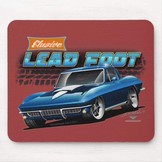 1967年のコルベットのアカエイのマウスパッド マウスパッド (正面)